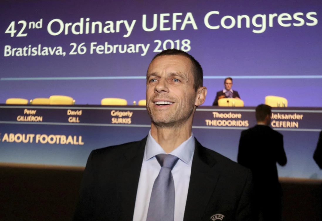 UEFA President Aleksander Ceferin's salary is similar to FIFA President Gianni Infantino. (AP)