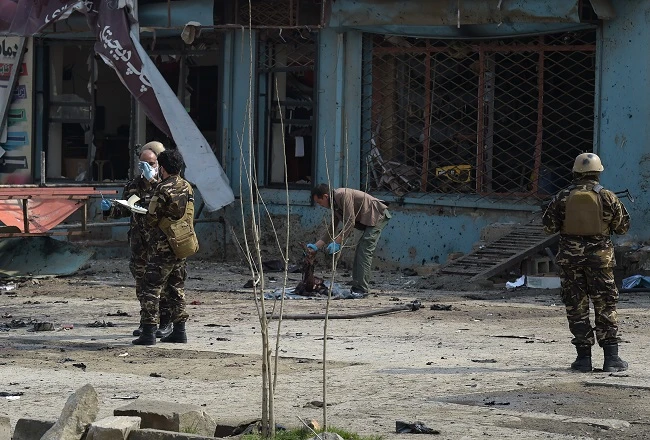 An explosion in the Afghan capital Kabul on Saturday killed at least three people and wounded two in an apparent attack on a foreign contractor company. (AFP)