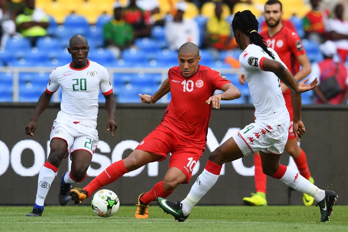 Currently plying his trade at Rennes, Wahbi Kharzi will play a crucial role for Tunisia at this summer’s World Cup in Russia. (AFP)