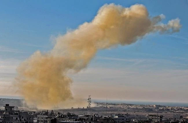 Above, smoke billows following an explosion in the north of the Sinai Peninsula. Egypt has been battling militants for years. (AFP)