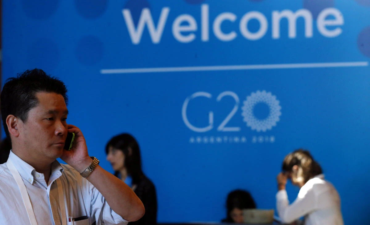 The main focus of the G20 talks is the threat of a trade war between the US and its trading partners, particularly China and the European Union. (Reuters)