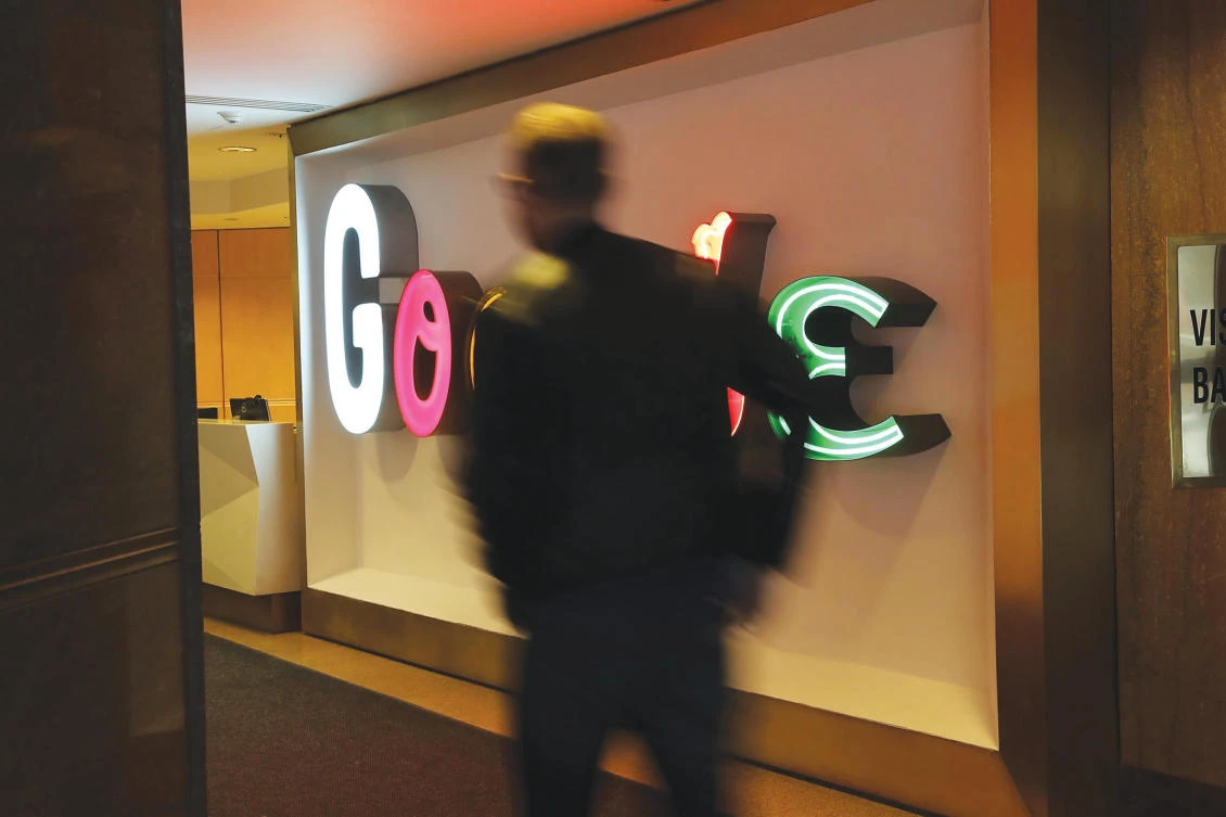 Google's New York offices. The internet search company hopes that a new program will help retailers capture more purchases on desktop, cell phones and smart home devices with voice search - the next frontier if e-commerce. (AFP)