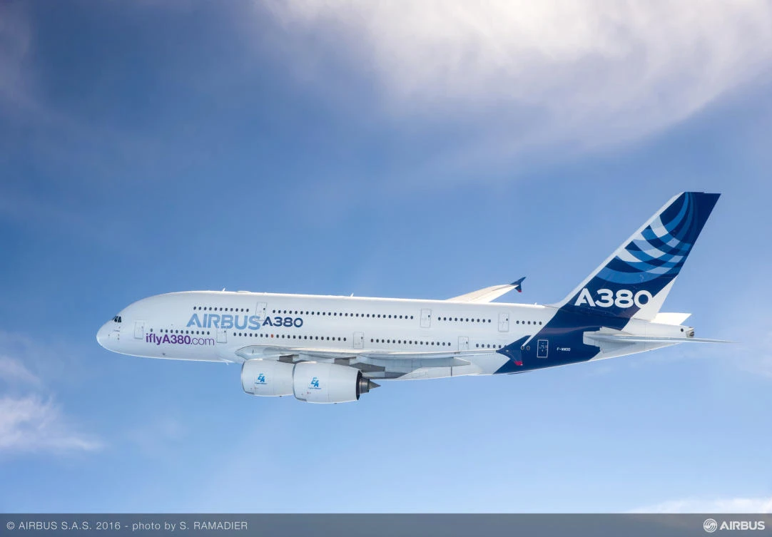 The first A380 arrived at the Heathrow Airport on March 18, 2008.