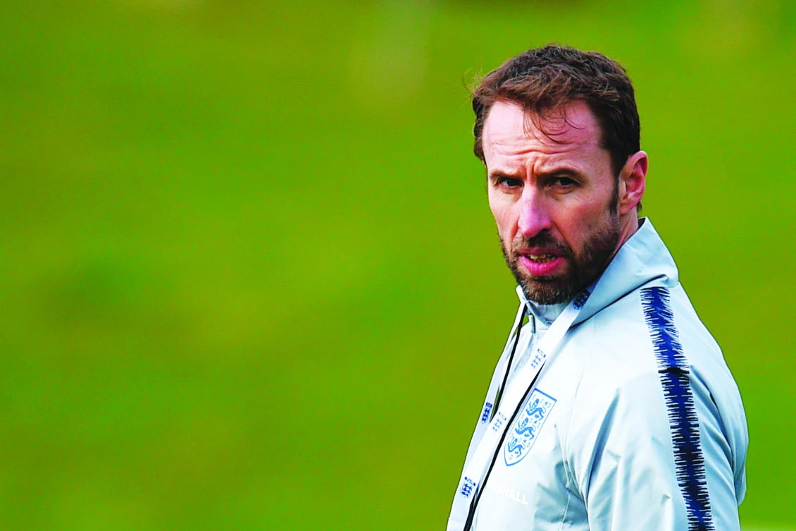 With less than three months to go, at least half of England’s starting lineup for its opening match of the World Cup remains uncertain for Gareth Southgate. (AP)
