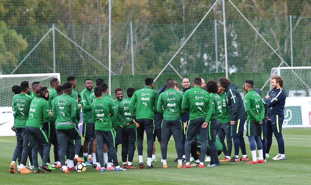 Saudi Arabia’s new coach Juan Antonio Pizzi picked Marbella for his latest training camp for the Green Falcons. (Twitter: @SaudiFF)