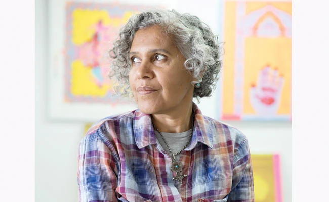 Hend Al-Mansour came to the US 21 years ago as a physician, then gave up medicine for art. Her work received the juror’s award at the Contemporary Islamic Art exhibition in Riyadh in 2012 and she received the Jerome fellowship in printmaking.