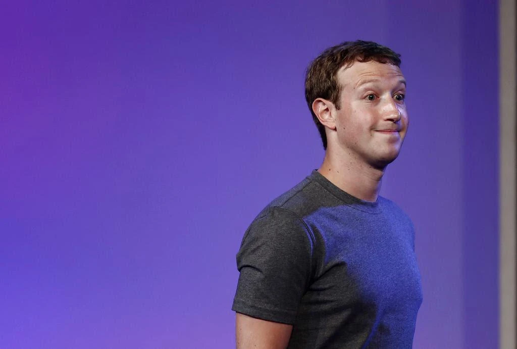 Facebook founder and CEO Mark Zuckerberg on stage during the annual Facebook F8 developers conference in San Jose, California. (Reuters)