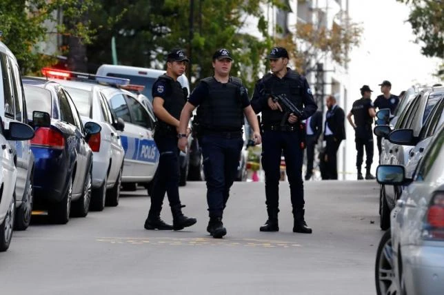 In this file photo, Turkish police stand guard in Ankara, Turkey. (Reuters)