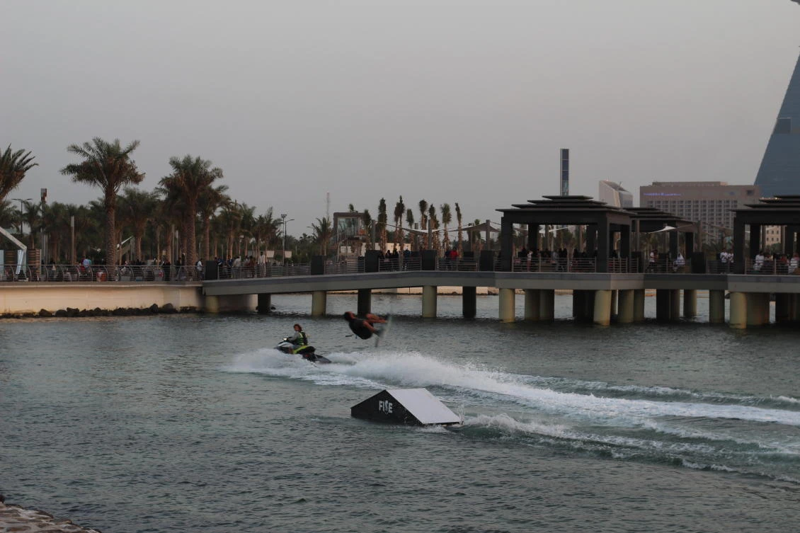 Adventure sports athletes appear to defy gravity in Jeddah