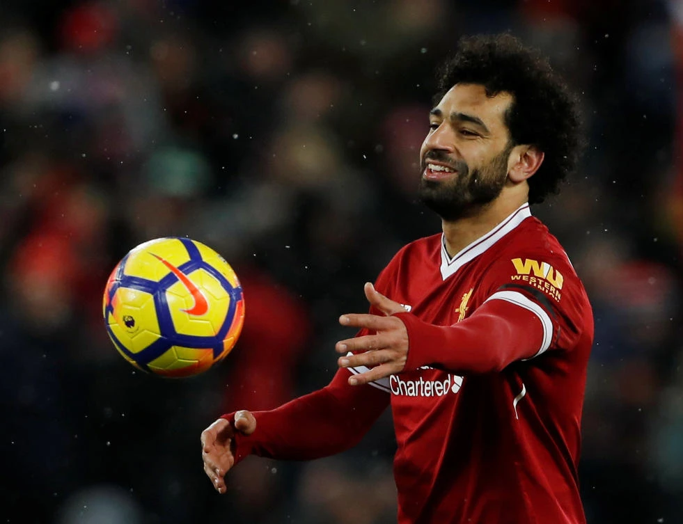 Mohamed Salah has scored 28 Premier League goals for Liverpool in a remarkable first season at Anfield. (Reuters)
