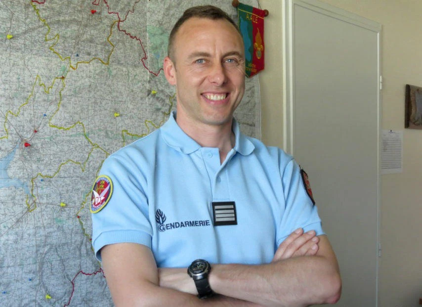 A picture taken in 2013 and obtained from La Gazette de la Manche local newspaper on Mar 24, 2018 shows French Lt. Col. Arnaud Beltrame who was killed after swapping himself for a hostage in a rampage and siege in the town of Trebes, southwestern France. (AFP)