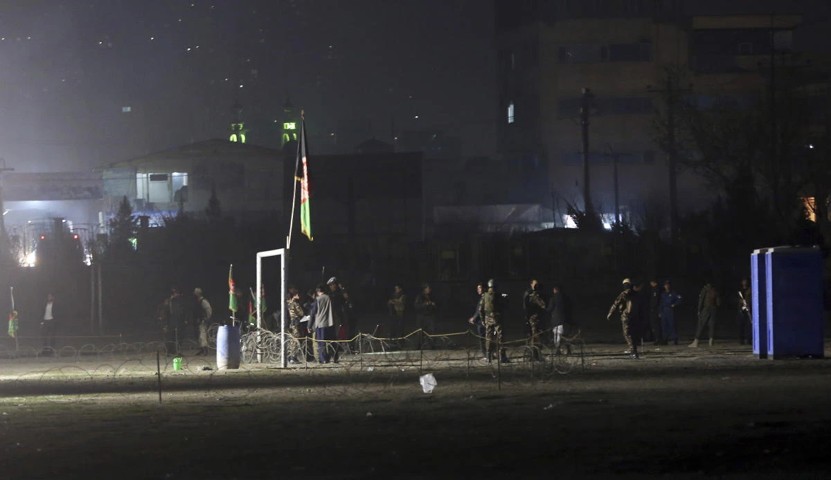 Security forces inspect the site of an explosion in center of Kabul, Saturday, Mar. 24, 2018. An Afghan official says that at least three people have been wounded after a sticky bomb detonated in the capital Kabul. (AP)
