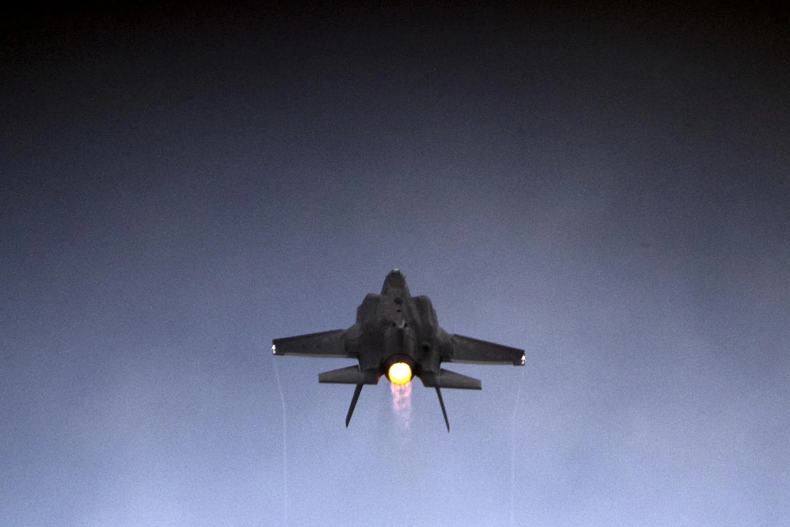 An Israeli Air Force F-35 Lightning II fighter jet. (Jack Guez/AFP)