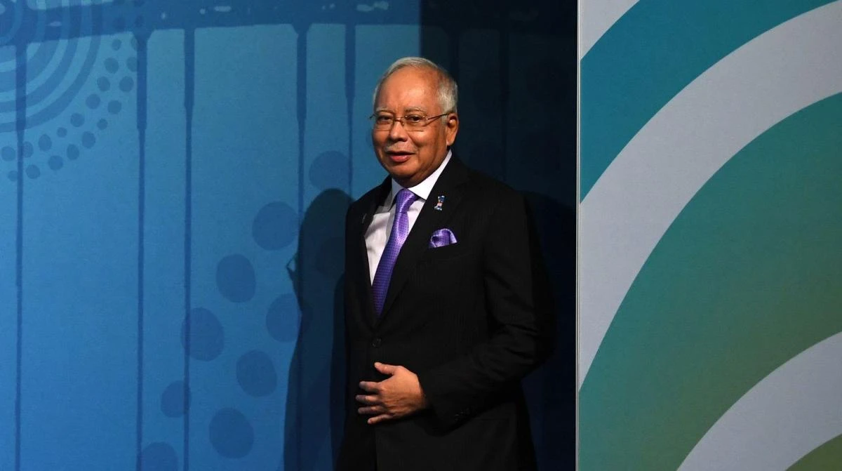 Malaysia's Prime Minister Najib Razak arrives for a family picture at the ASEAN-Australia Special Summit in Sydney on March 17, 2018. (AFP)