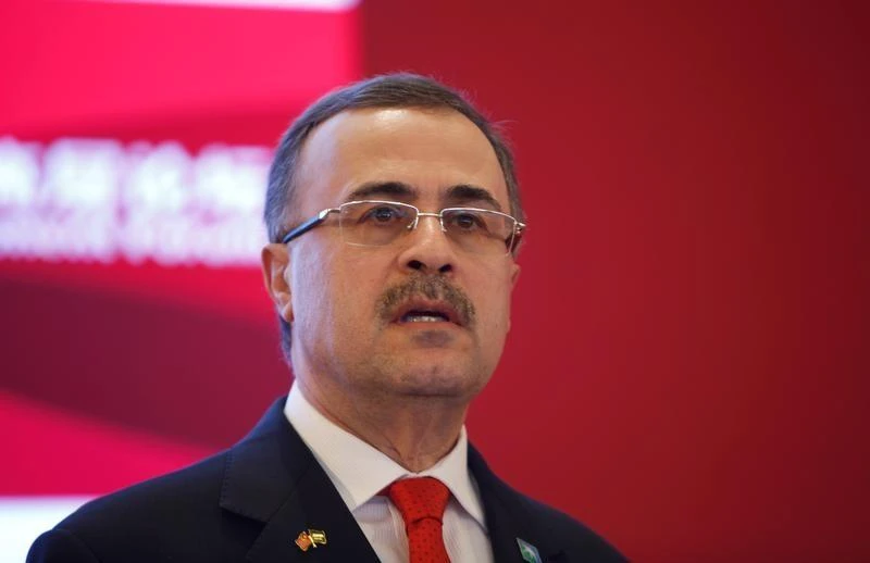 Saudi Aramco Chief Executive Amin Nasser said: ‘There is a lot of demand for the listing of Saudi Aramco which we will see when we go on our roadshow.’ (Reuters)