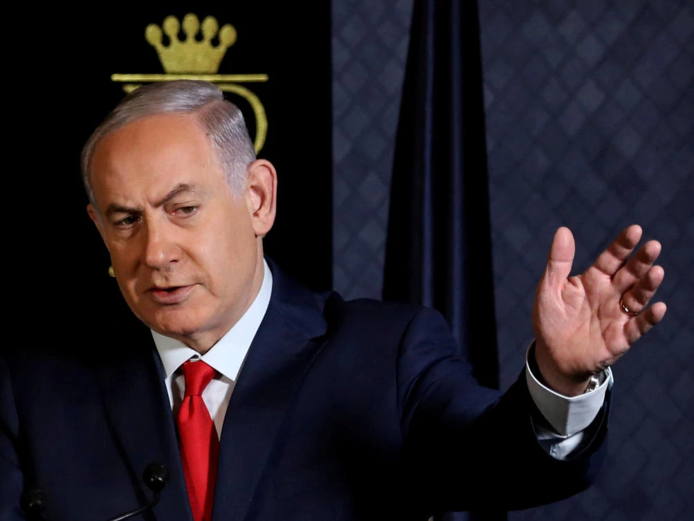 Israeli Prime Minister Benjamin Netanyahu speaks during a meeting with NATO countries' ambassadors to Israel in Jerusalem January 9, 2018. (REUTERS File Photo)