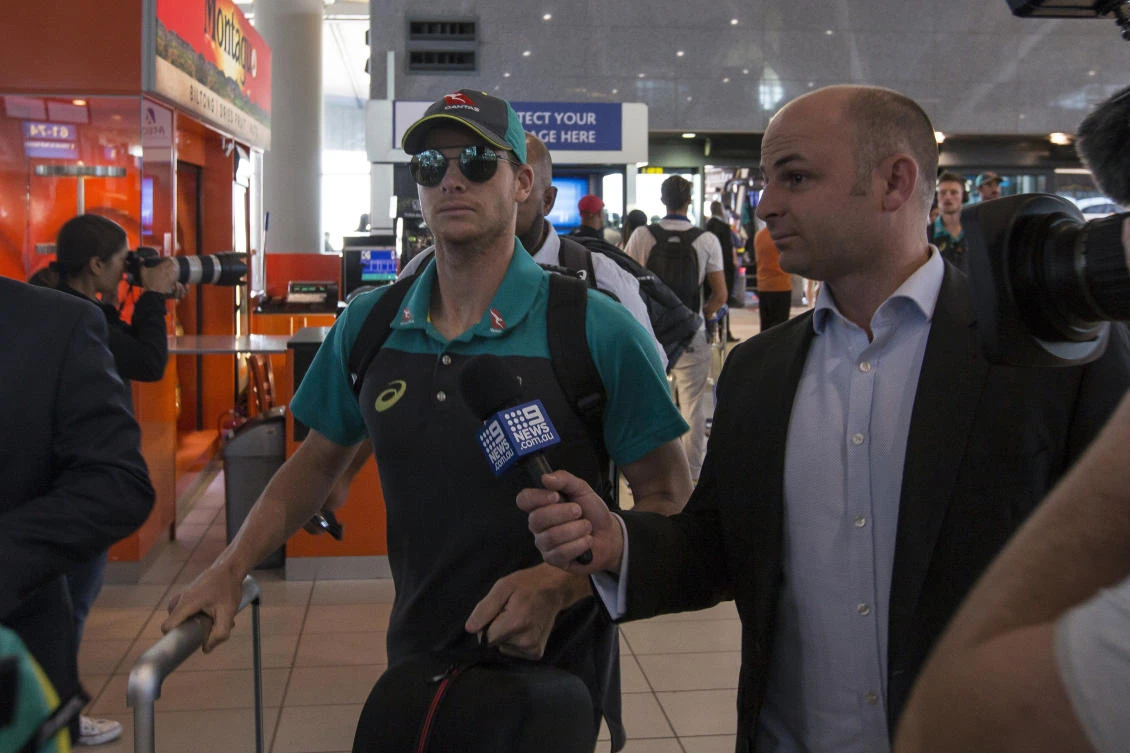 Australian cricket captain Steve Smith will leave the tour of South Africa immediately along with David Warner and Cameron Bancroft. (AP)