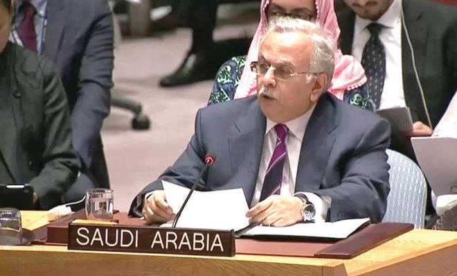 File photo showing Saudi Arabia’s permanent representative to the UN Ambassador Abdullah Al-Moallimi. (SPA)