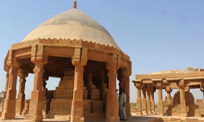 Chaukhandi tombs are situated some 29 kilometers east of Karachi (Photo Arab News/ M.F. Sabir)