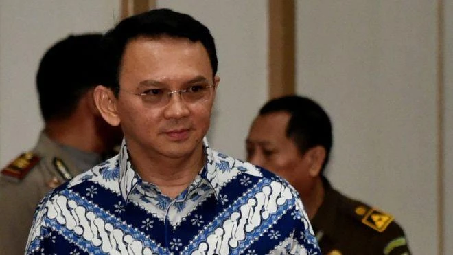 Jailed former Jakarta Gov. Basuki “Ahok” TjaHajja Purnama. (AFP)