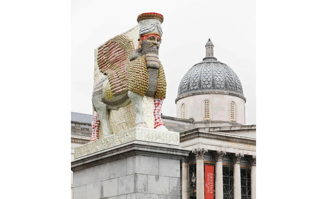 London Mayor Sadiq Khan said the artwork was an ‘act of resistance’ against extremists and philistines.