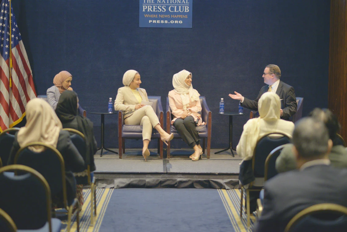 The meeting at the National Press Club in Washington D.C. discussed advances women are making and the challenges they face throughout Saudi Arabia. (Photo credit: SAPRAC)