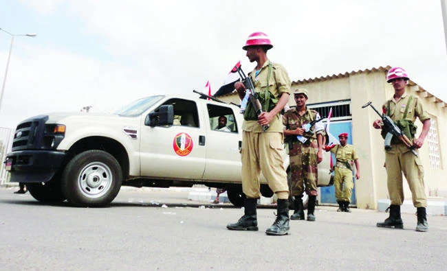 Yemeni forces, backed by the Arab coalition, conduct military operations against Al-Qaeda terrorists. (File/Reuters)