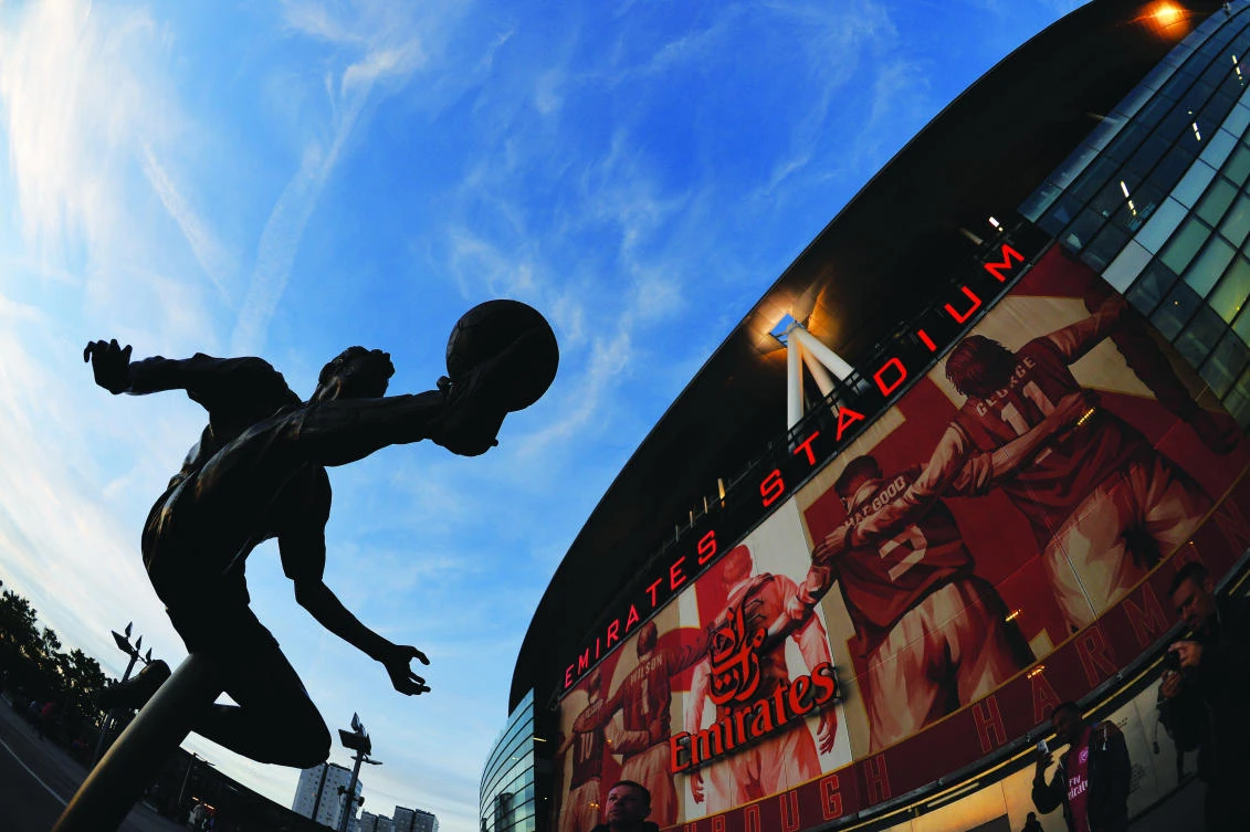 Arsenal’s deal with Emirates makes them one of the richest clubs in the world. The Dubai-based airline has had naming rights at the Gunners’ stadium since it opened in 2006. (AFP)