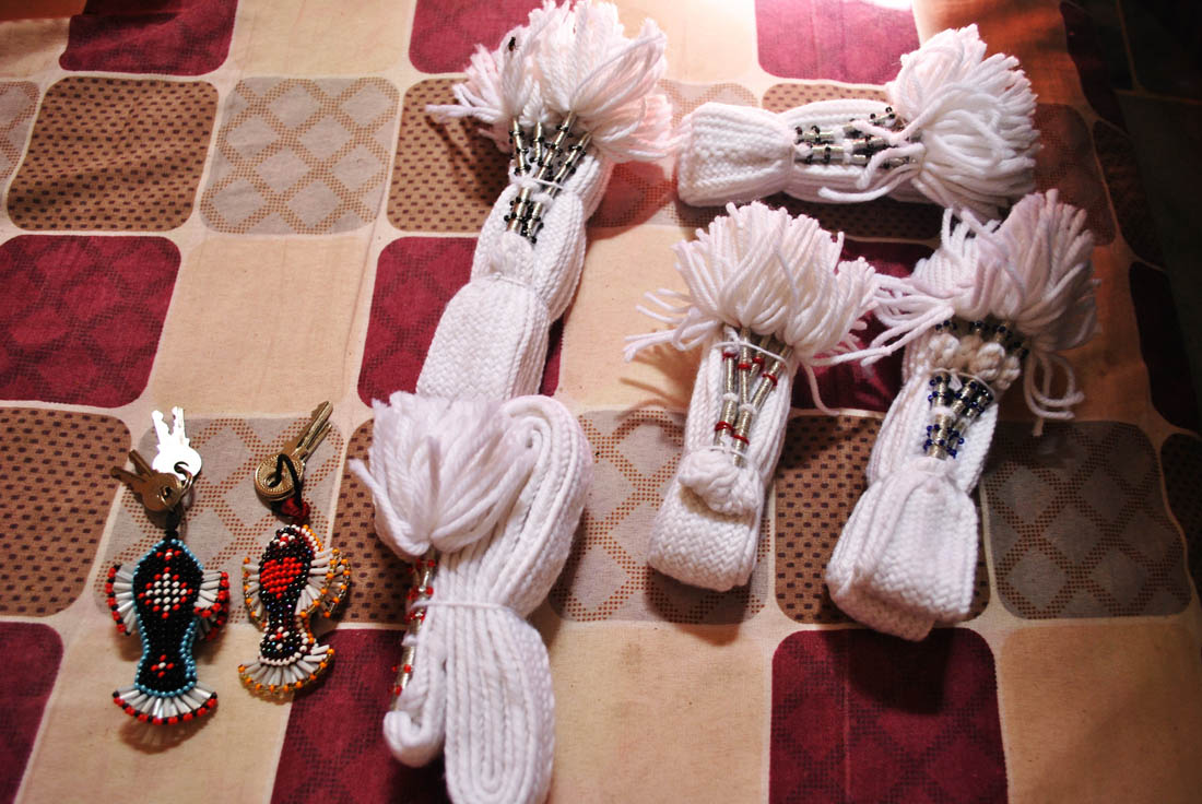 Key chains and drawstrings made by prisoners. (AN photo by Saba Rehman)