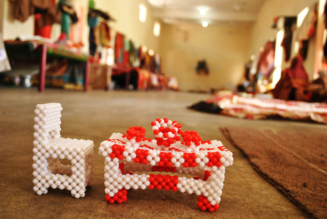 A table and a chair, made by a female prisoner. (AN photo by Saba Rehman)