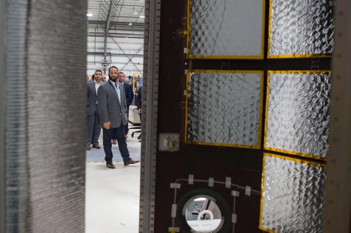 Saudi crown prince visits Virgin Galactic and Mojavi Air and Space port in California