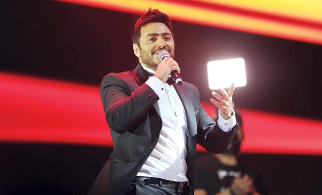 Hosny said it feels like he is singing for the first time. (AFP)