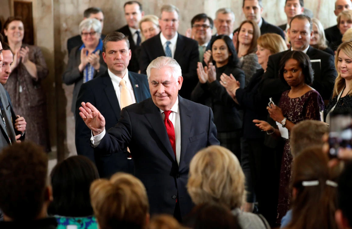 Tillerson scrubbed from State Dept website