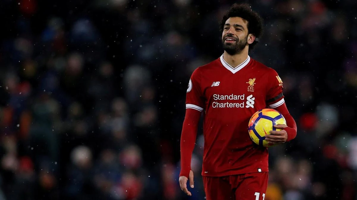 Liverpool striker Mohamed Salah is once again the face of Egypt’s national anti-drugs campaign. (REUTERS)