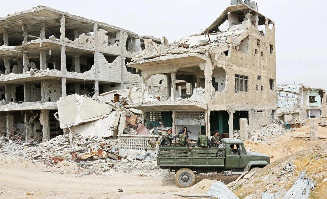 The civilians who met the Russian and Syrian military officers had expressed concern that a departure of rebel fighters would leave them vulnerable to attack by terrorists from Nusra Front or Daesh. (AFP)