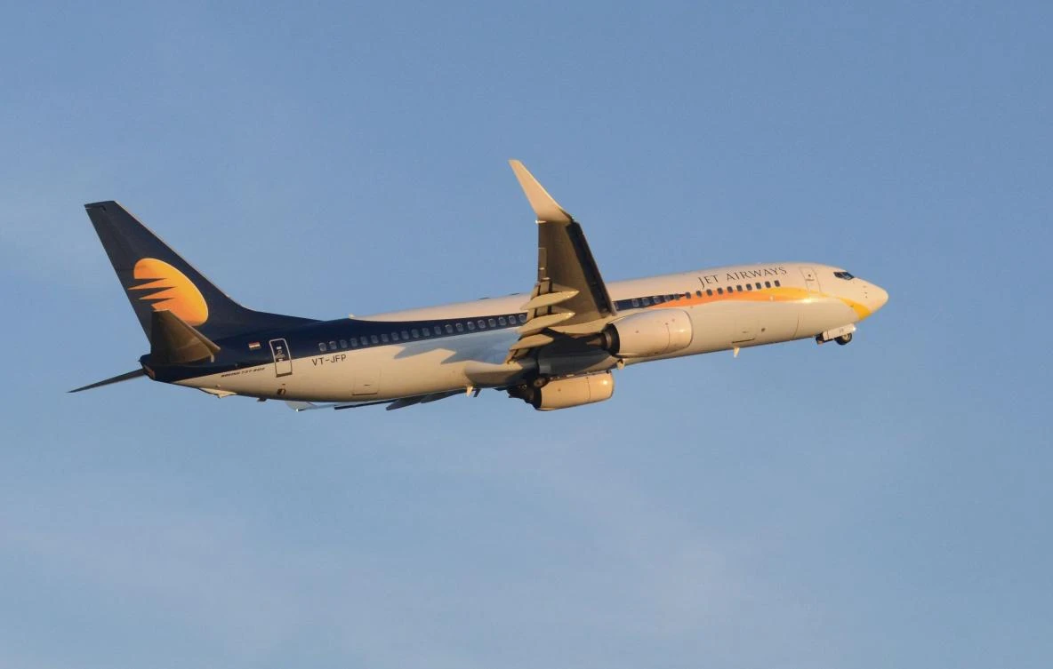 Jet Airways Boeing 737 aircraft takes off from Sardar Vallabhbhai Patel International Airport in Ahmedabad. (AFP)