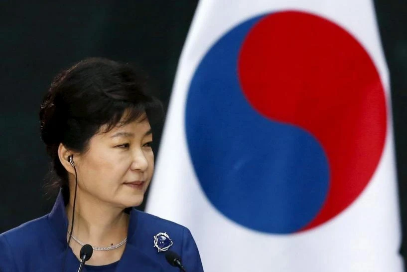 Former President Park Geun-hye Park, who has been in jail since March 31 last year, has denied wrongdoing and was not present in court. (Reuters)
