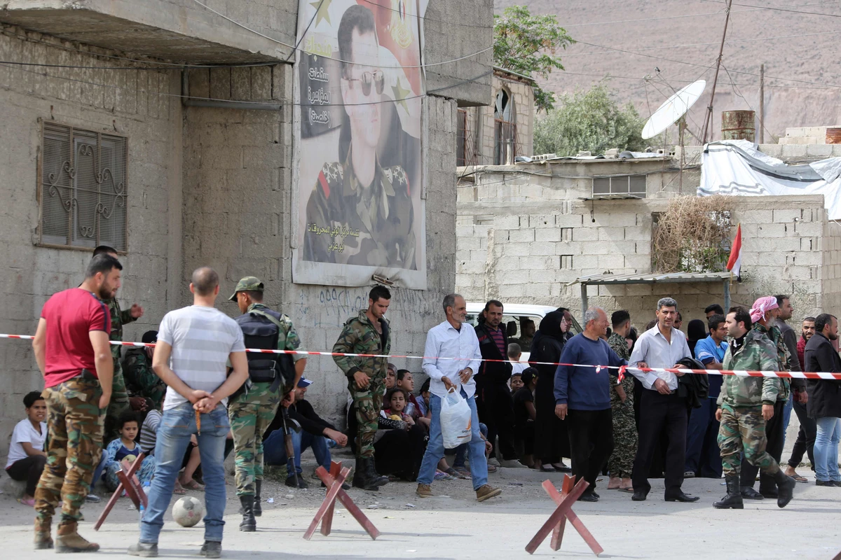 More than 50,000 people, including insurgents and their families, are set to leave Syria's Douma. (AFP)