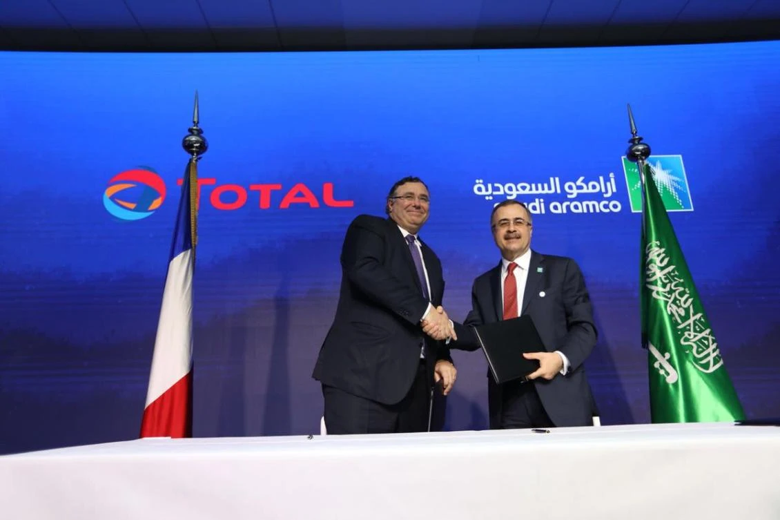 Saudi Aramco and Total signed an MoU. (SPA)