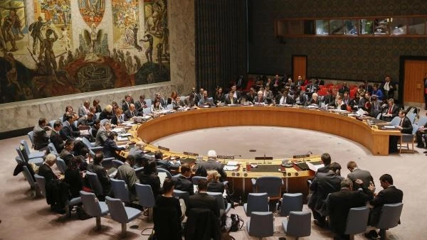 The UN Security Council in session in New York. (Courtesy UN)