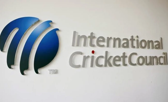 In this file photo, The International Cricket Council (ICC) logo at the ICC headquarters in Dubai. (REUTERS)