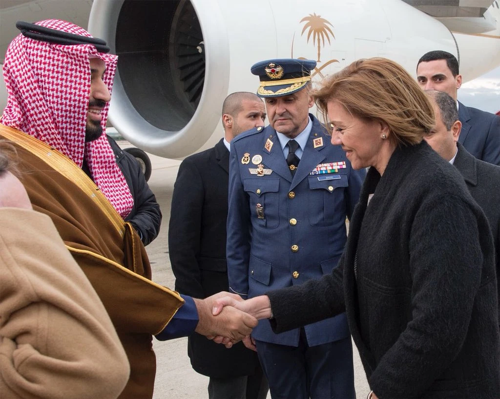 Saudi crown prince arrives in Spain on last stop of global tour