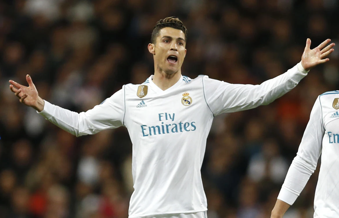 Cristiano Ronaldo converted an injury-time penalty to prevent Juventus from pulling off another stunning comeback in the quarterfinals of the Champions League. (AP)