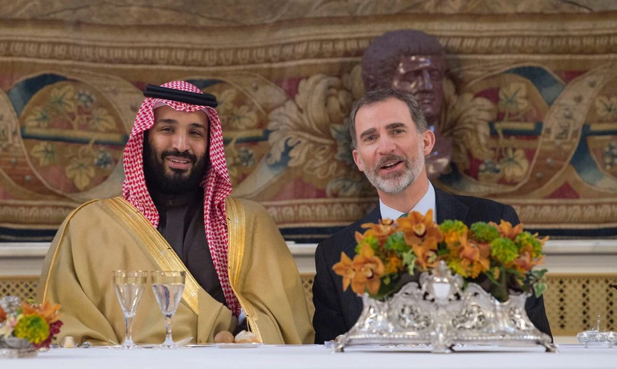 Spain’s King Felipe receives Saudi crown prince