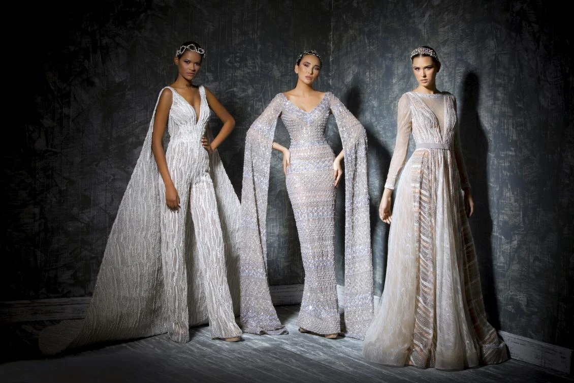 Lebanese designer Naja Saade made bright birds take flight at Saudi Arabia’s first Arab Fashion Week.