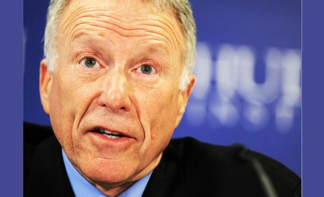 In this file photo taken on March 28, 2011 Lewis "Scooter" Libby, senior vice president of the Hudson Institute and former chief of Staff of former Vice President Dick Cheney, speaks during a discussion at the Hudson Institute March 29, 2011 in Washington.(AFP)