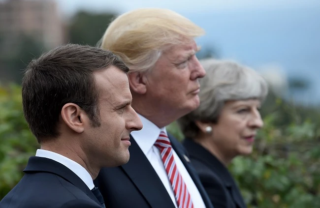 US, France, Britain launch strikes on Syria