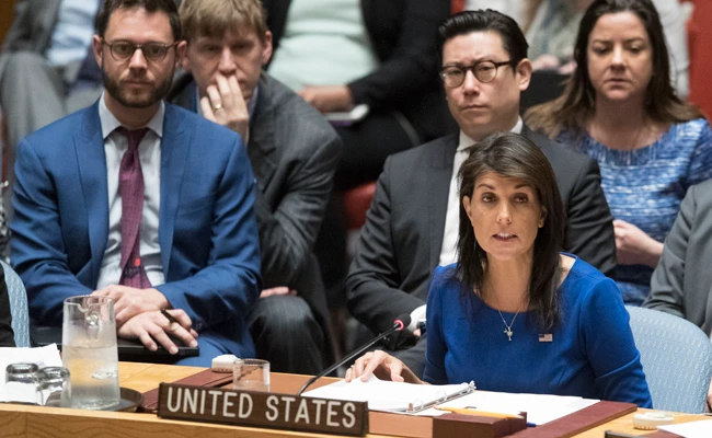 US preparing new sanctions on Russia for covering up Syrian regime’s use of chemical weapons: Haley