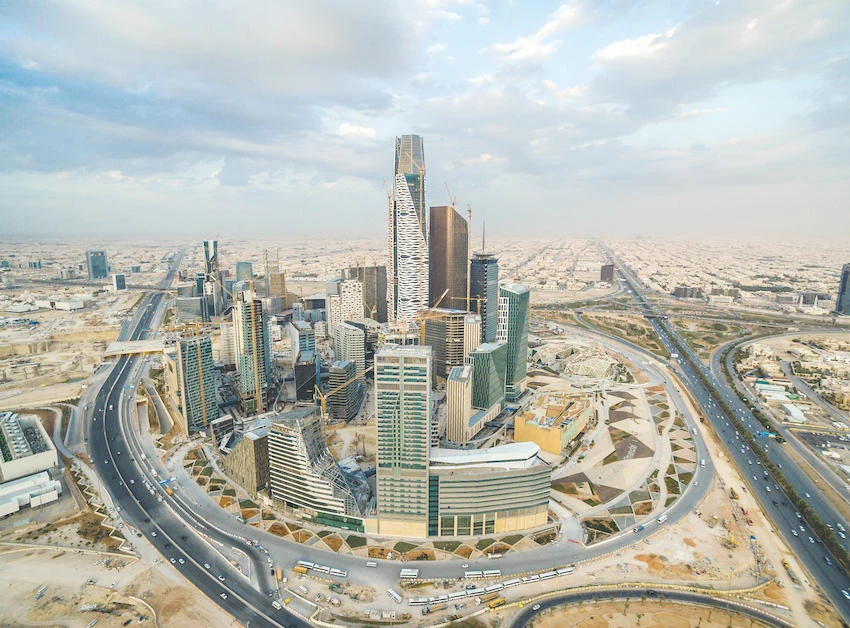 Skyscrapers stand in the King Abdullah financial district in Riyadh. Saudi Arabia is attracting increasing numbers of multinationals. (Getty Images)