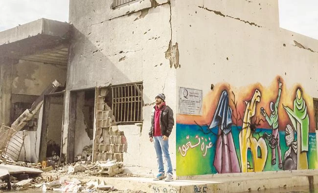 Many of Ibrahim Ghoneim’s fellow rappers have given up or left to escape the restrictions in Gaza.
